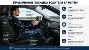 Посадка водителя: три ключевых шага для здоровья и безопасности - фото
